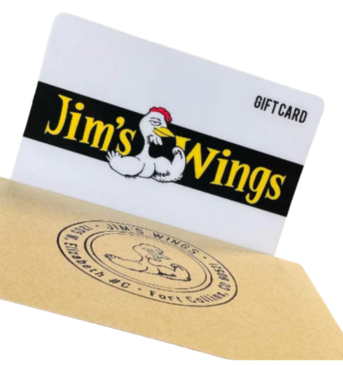 Jim's Wings Gift Card - Physical